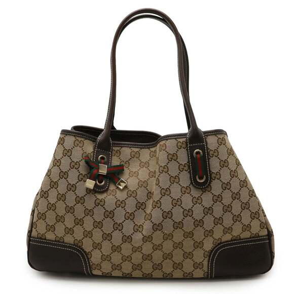 GUCCI Brown Leather Shoulder Bag